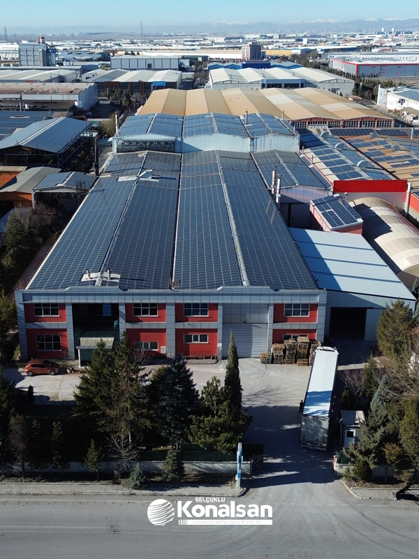 Selçuklu Konalsan fabrika ve üretim tesisi görünümü